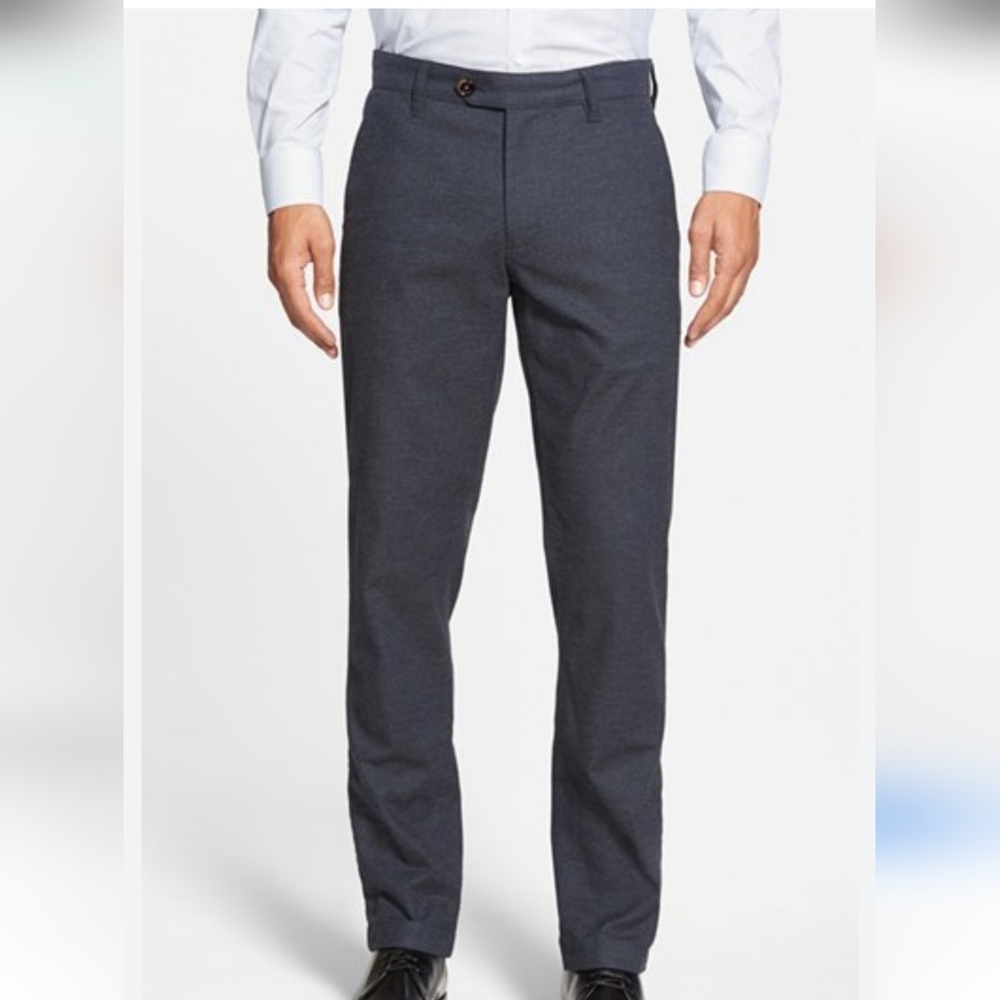 Ted Baker 32× 30 Lommy Slim Fit Indigo Brushed Cotton Chino